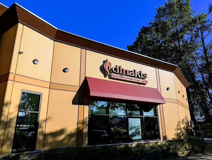 Dinakis Mediterranean Grill exterior in Port Coquitlam BC